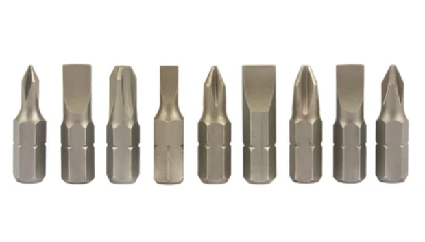 Flat Star Bit Single – Slotted Bit for Fastener Installation and Removal, Toughened Steel Construction for Use with Drill Drivers and Bit Holders